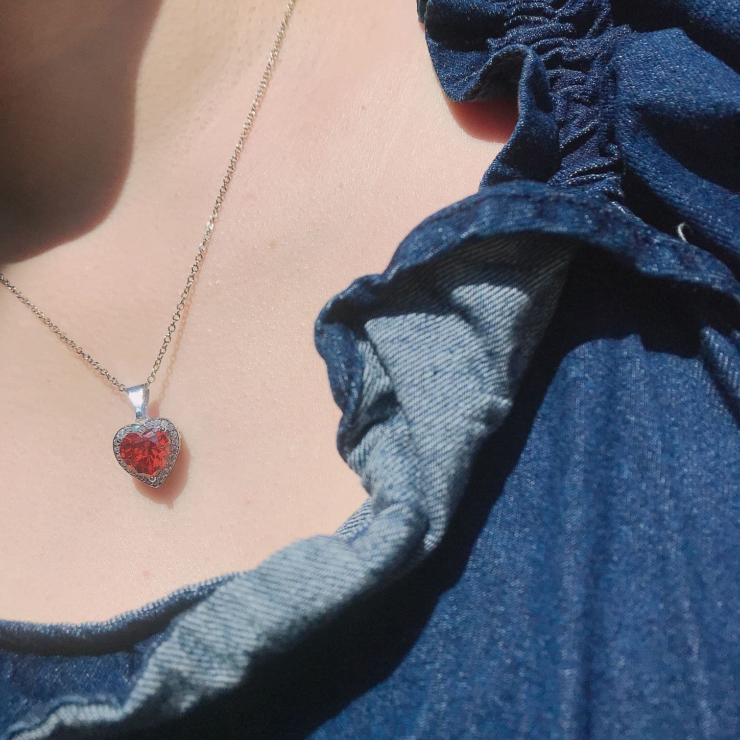 Conjunto joyería circonia dorada con cadena para mujer