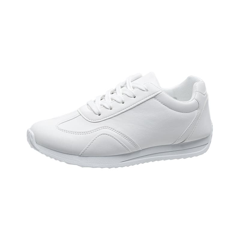 Zapatilla plataforma blanca casual para estudiantes