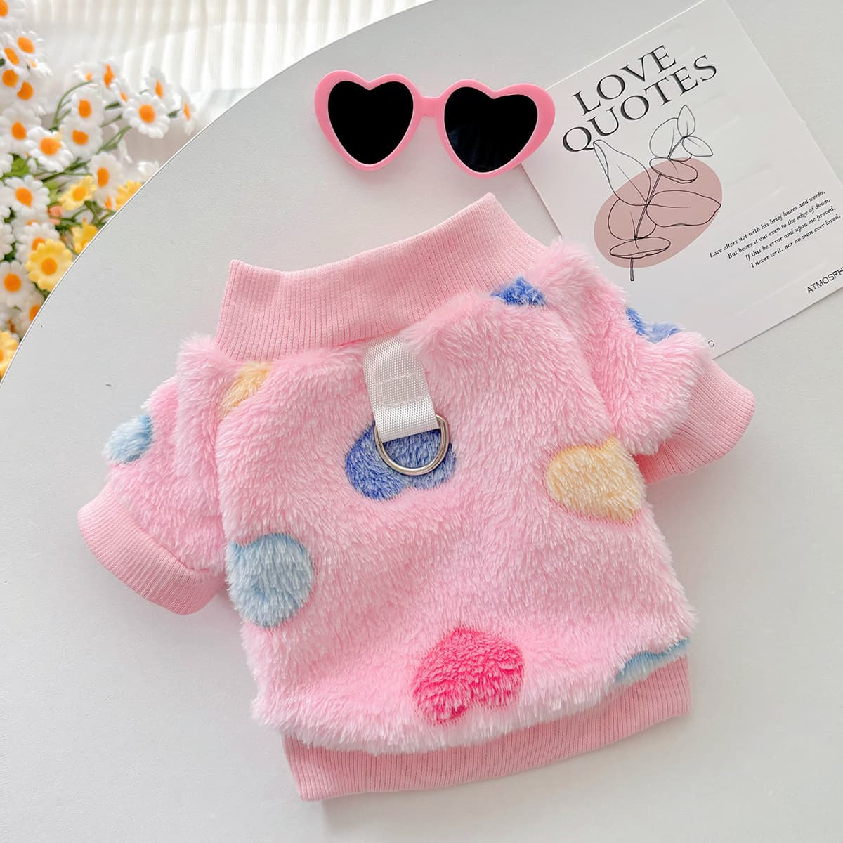 Ropa franela suave para mascotas estilo Instagram