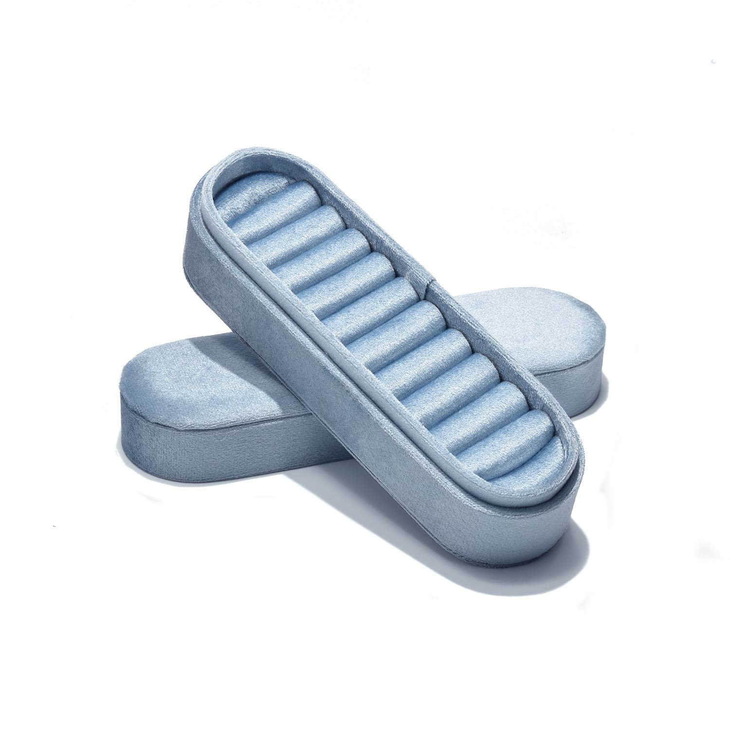 Caja de almacenamiento para anillos y pendientes terciopelo