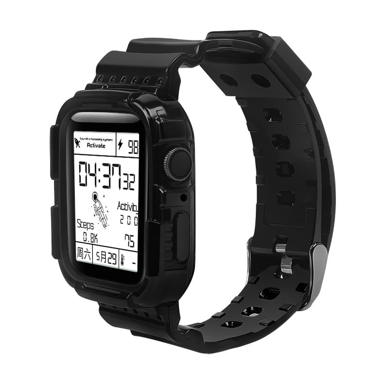 Funda transparente con brazalete deportivo integrado