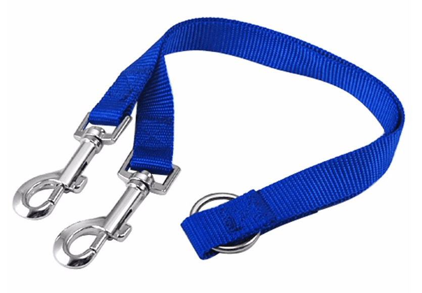 Acoplador de correa para pasear dos perros