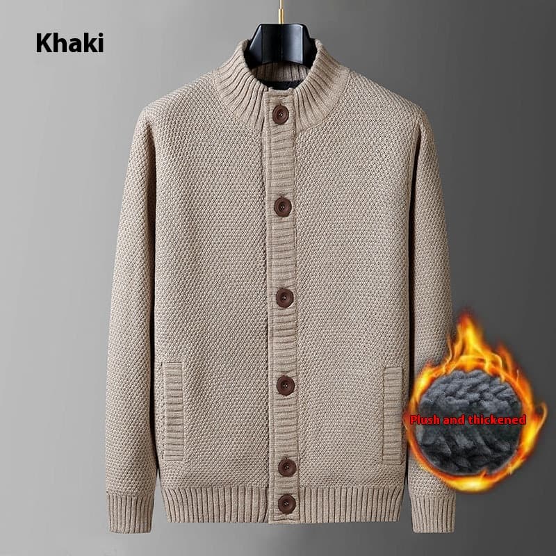 Cardigan tejido grueso para hombres