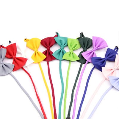 Moño ajustable de color sólido para mascotas