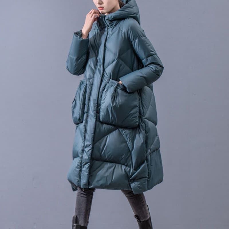 Chaqueta acolchada retro con capucha