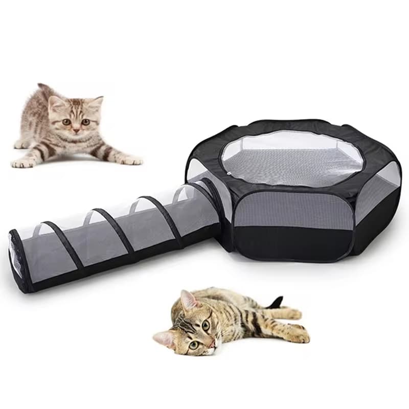 Túnel para gatos plegable y multifunción