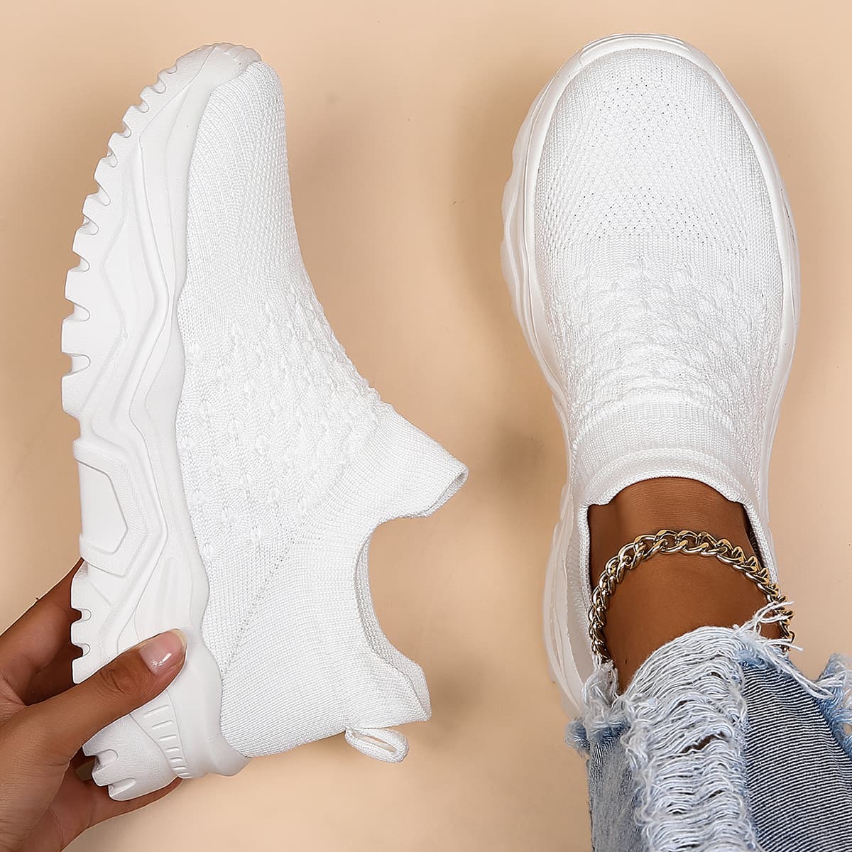 Zapatos deportivos para mujer transpirables talla grande