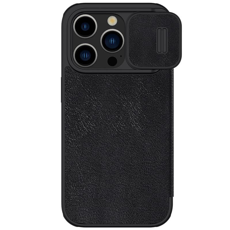 Funda cartera de cuero sintético para iPhone 15