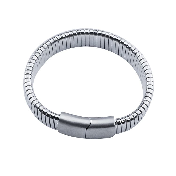 Pulsera de acero titanio simple estilo hipster para hombre y mujer