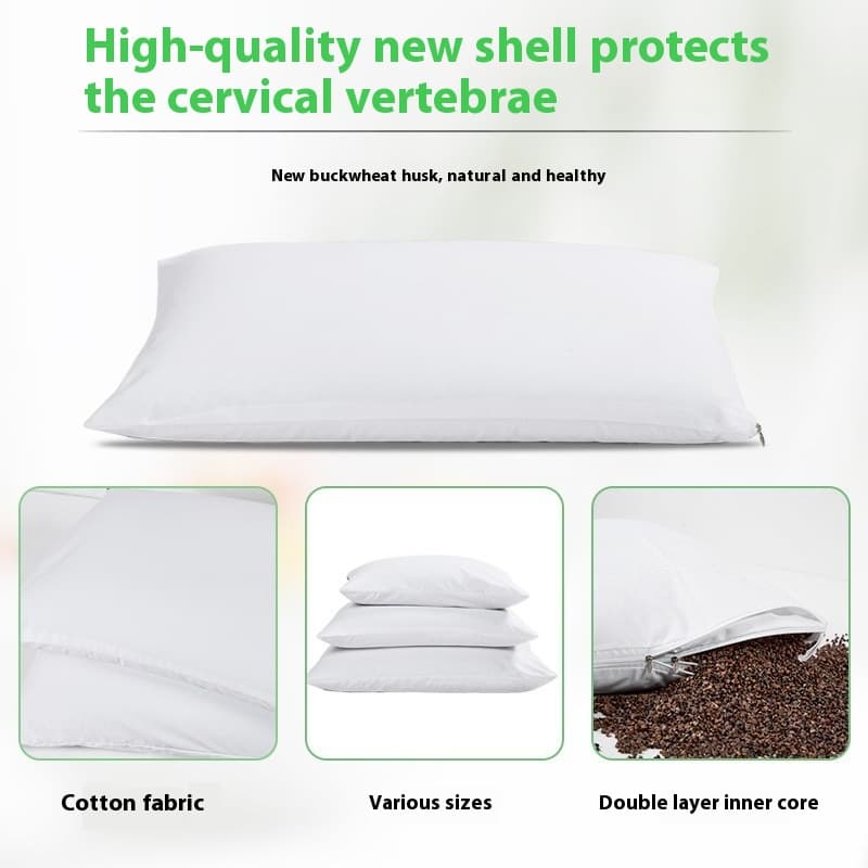 Almohada de verano doble capa con trigo sarraceno