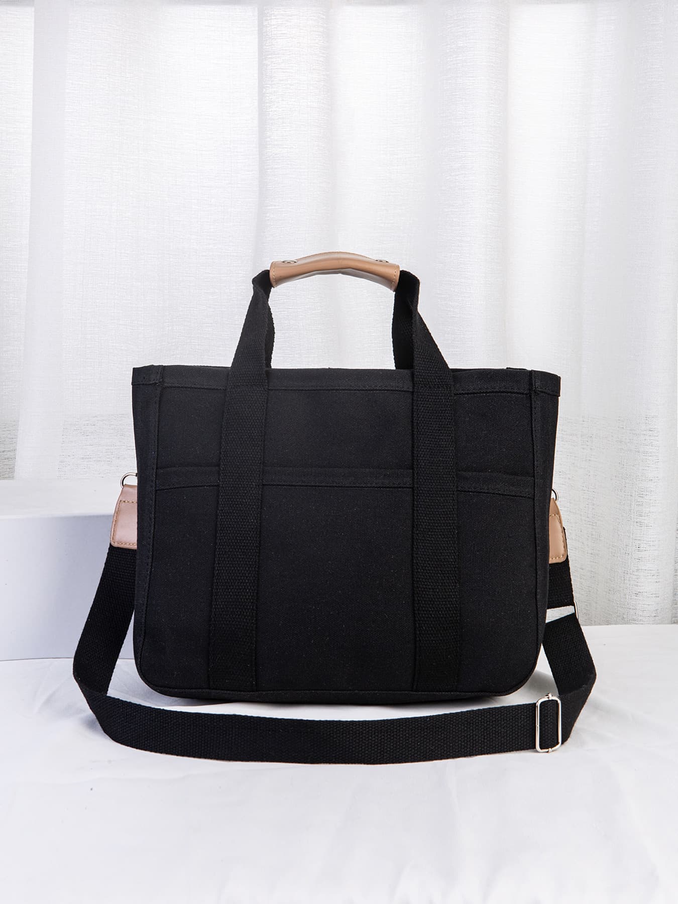 Bolsa de lona para mamá y bebé estilo mensajero