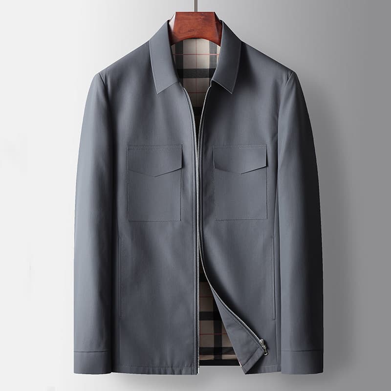 Chaqueta cargo holgada con solapa estilo coreano