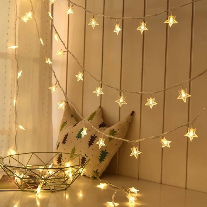 Luz solar para camping decoración navideña