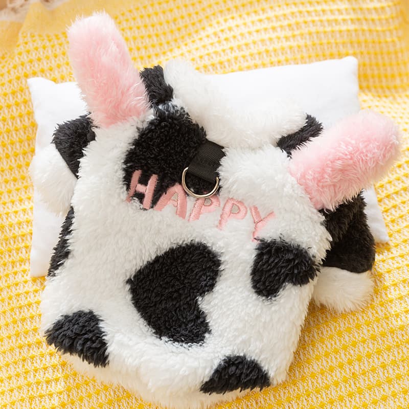 Abrigo esponjoso de invierno para perro con diseño lindo