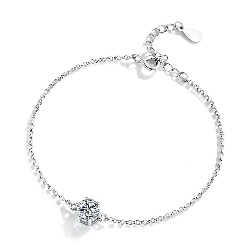 Pulsera de plata 925 con acabado tipo diamante