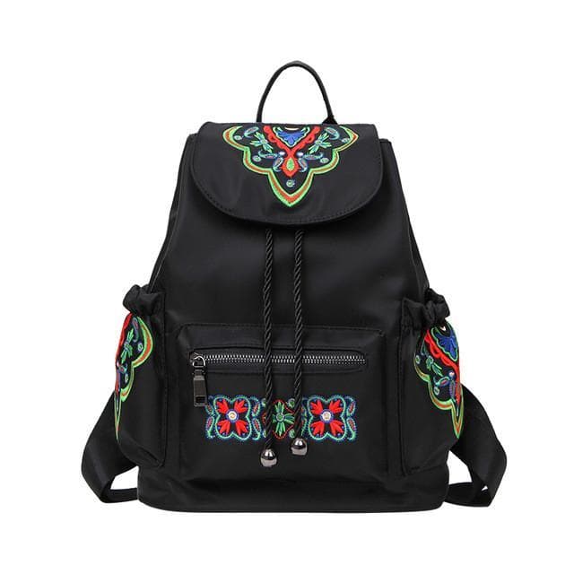 Mochila étnica para mujer con bordados