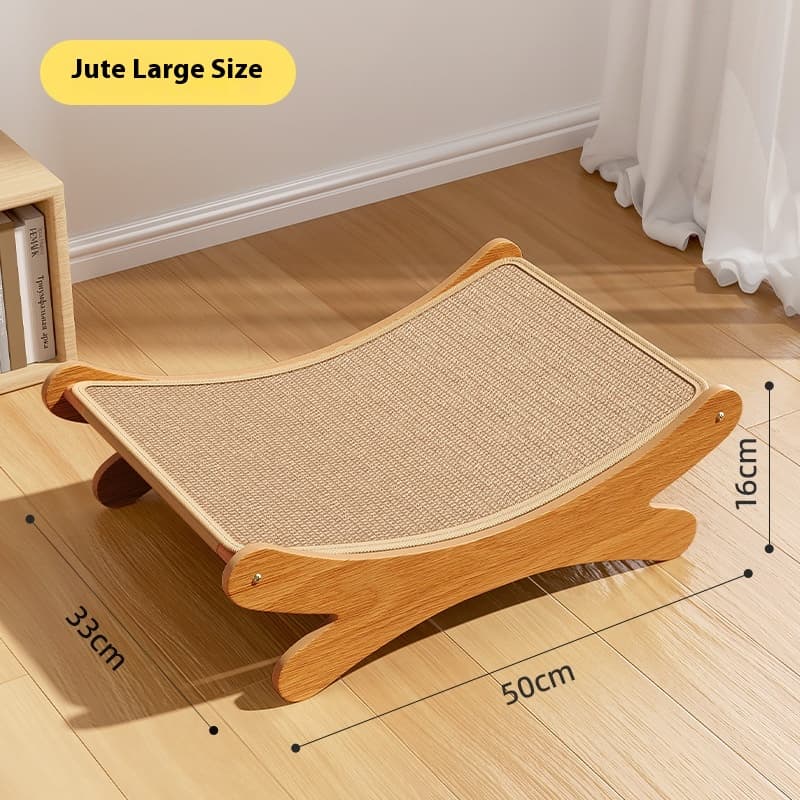 Tablero rascador para gatos con nido integrado de yute