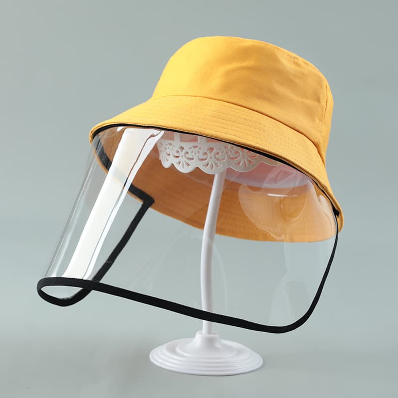 Sombrero protector anti-saliva con visera transparente para niños