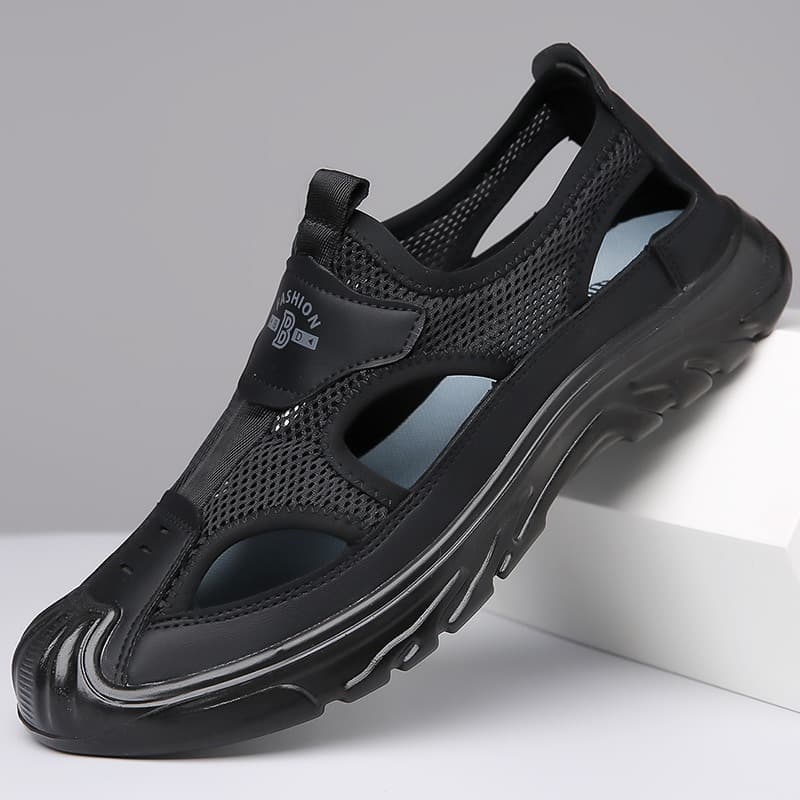 Sandalias de malla transpirables para hombre, ideales para playa y viaje