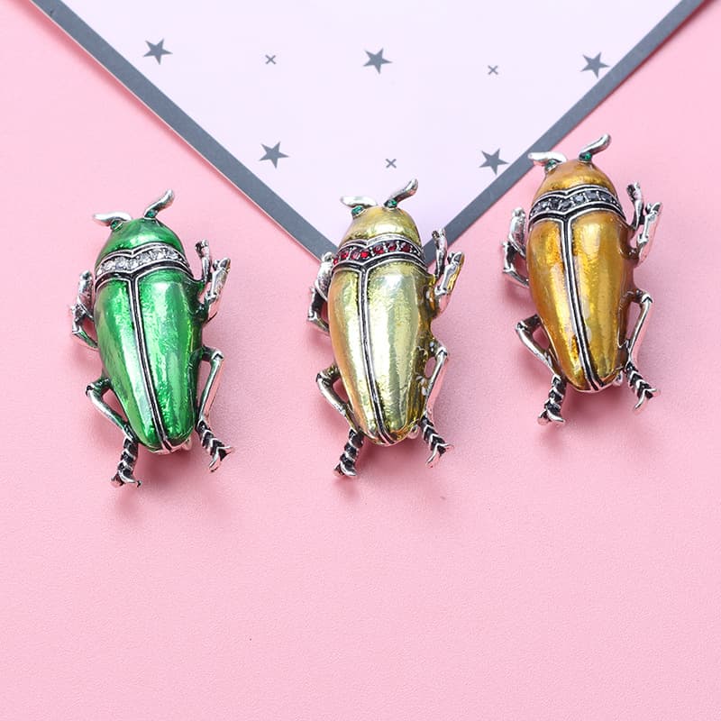 Broche de escarabajo animal para fiestas