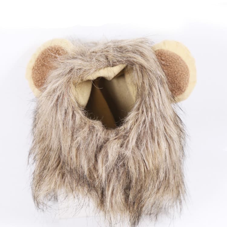 Gorro de león para mascotas, cómodo y adorable