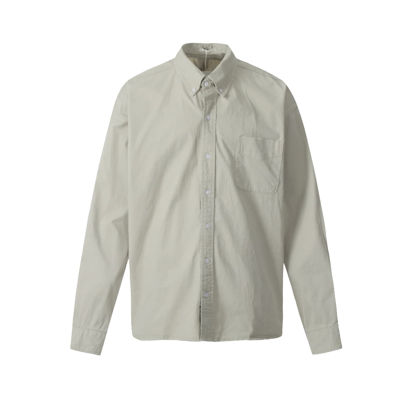 Camisa retro color sólido para otoño