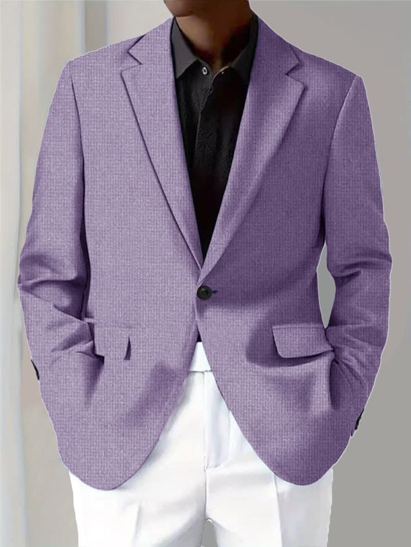 Chamarra de traje para hombre con impresión digital