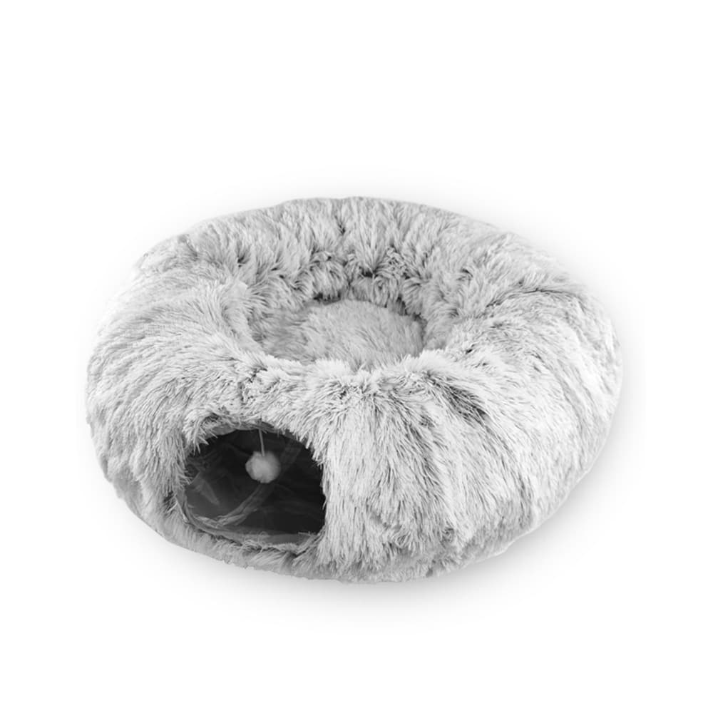 Cama túnel para gatos con colchoneta lavable
