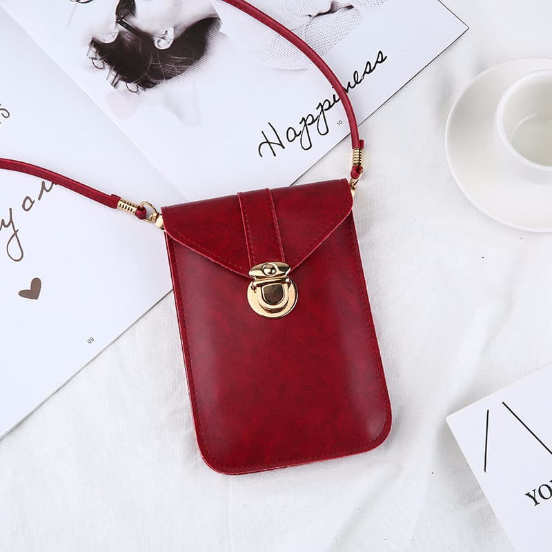 Bolsa de teléfono retro con correa ajustable de 124 cm