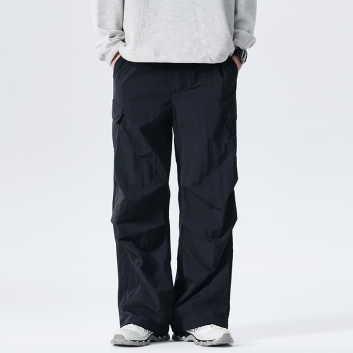 Pantalones casuales impermeables de corte recto