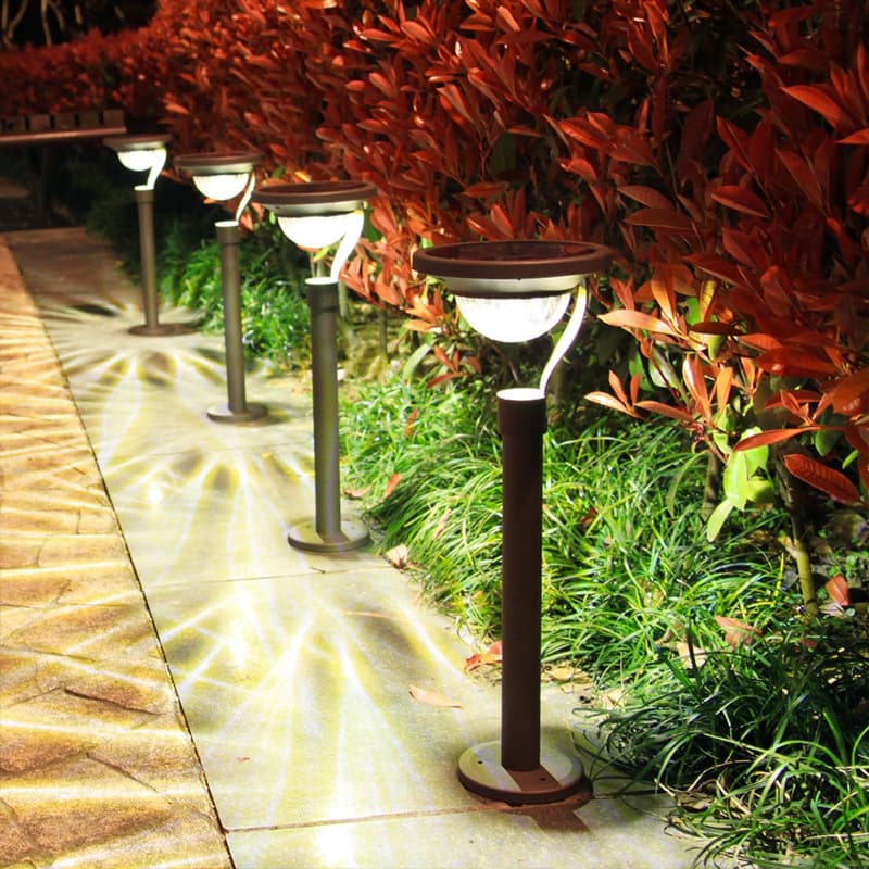 Lámpara solar para jardín resistente al agua