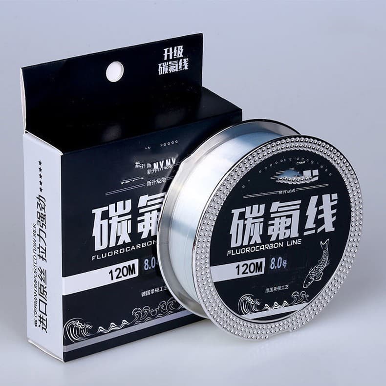 Línea de pesca nylon 120m, resistente y flexible