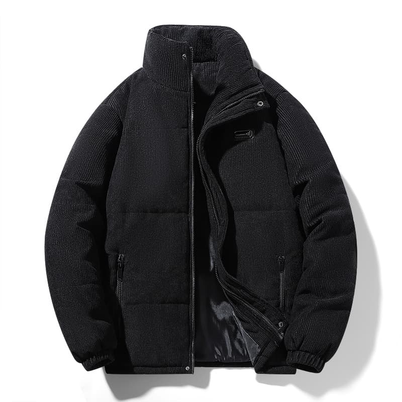 Chaqueta corduroy acolchada para hombre con forro polar