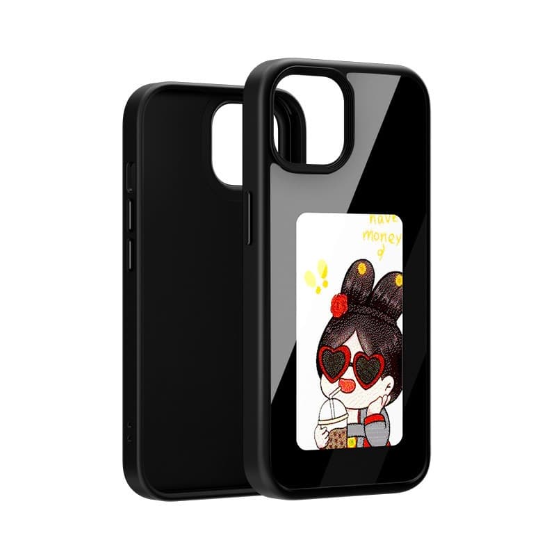 Funda para teléfono con pantalla E-ink
