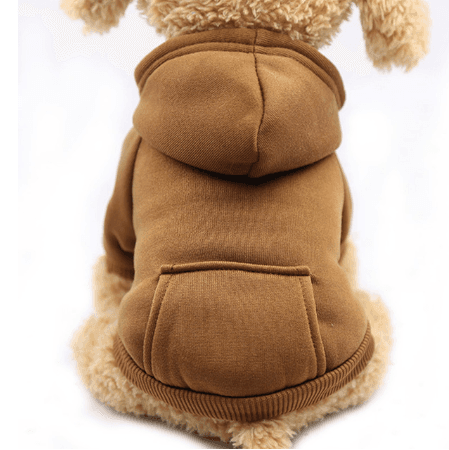 Suéter para perro con bolsillos y tabla de tallas disponible