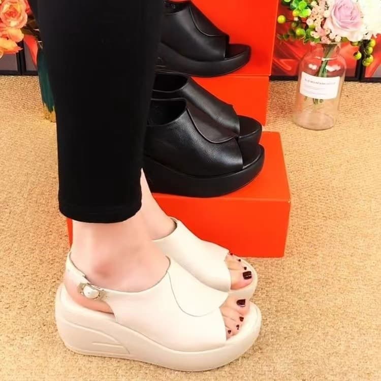 Sandalias de cuña con plataforma, tendencia verano