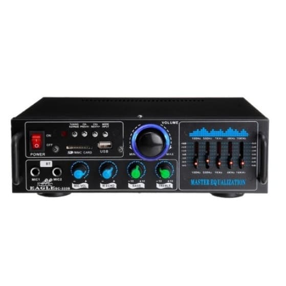 Amplificador de audio Bluetooth 80W con radio y entrada USB