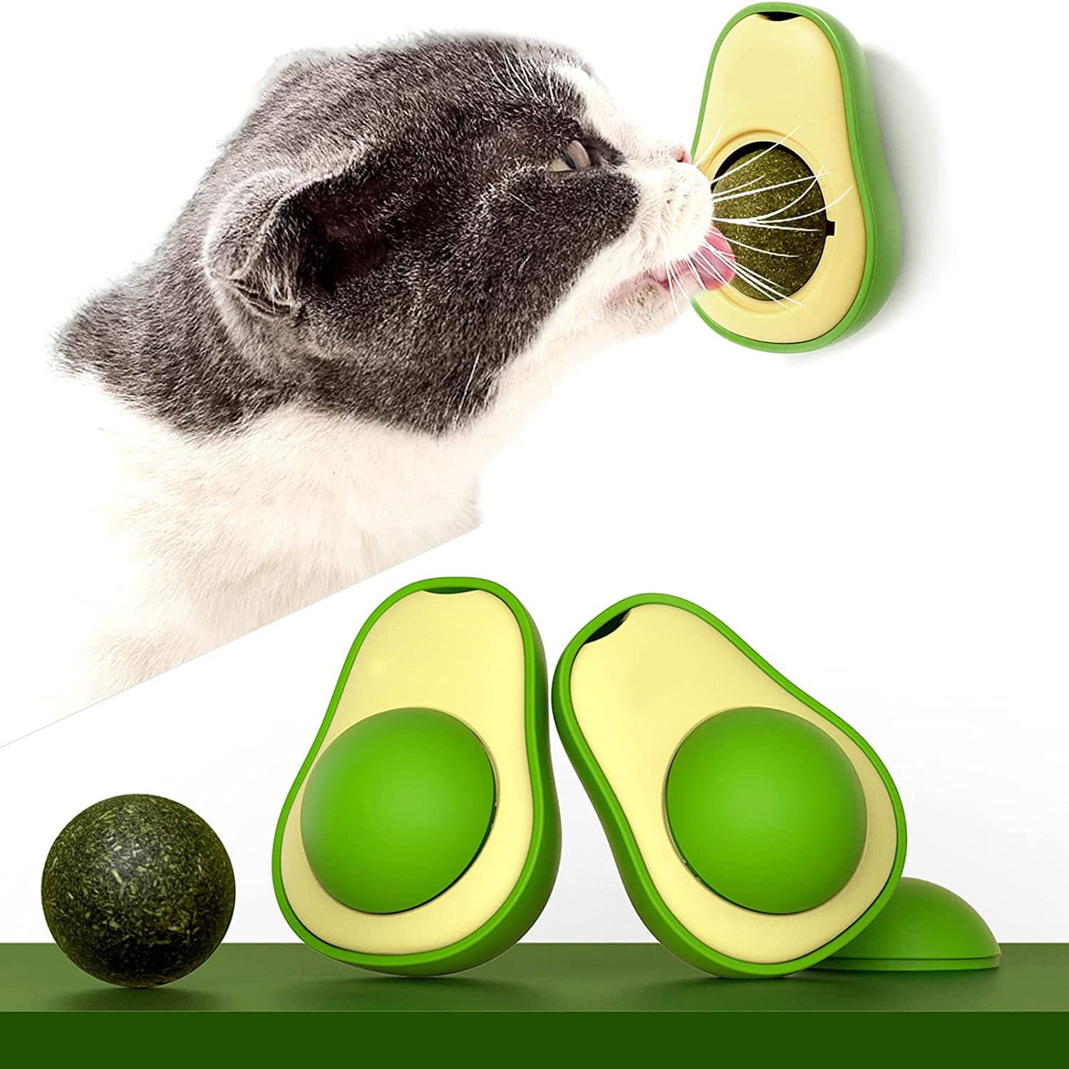 Juguete para gatos con catnip en forma de aguacate