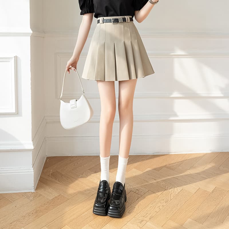 Falda talle alto corte sastre