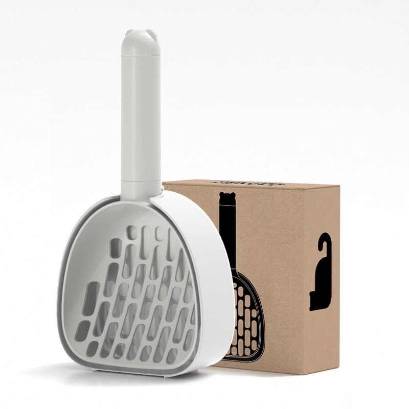 Pala para arena de gato con base de almacenamiento