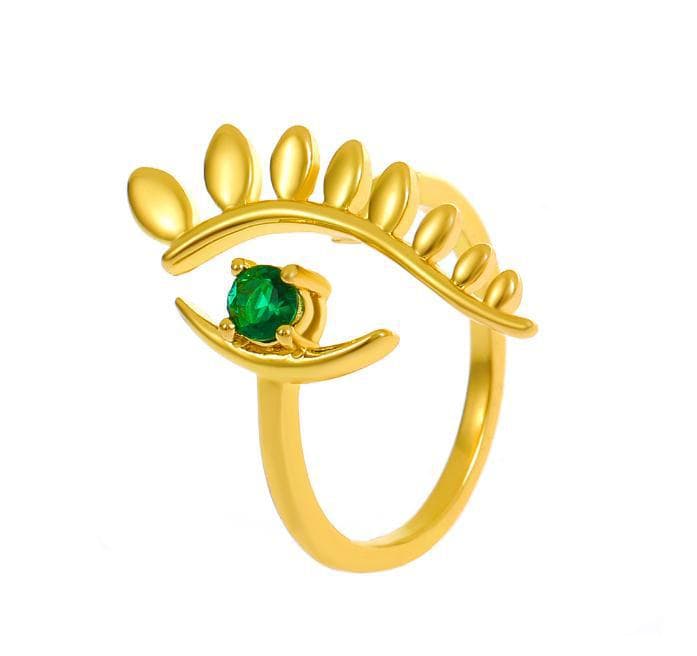 Anillo ajustable para mujer, diseño retro personalizado