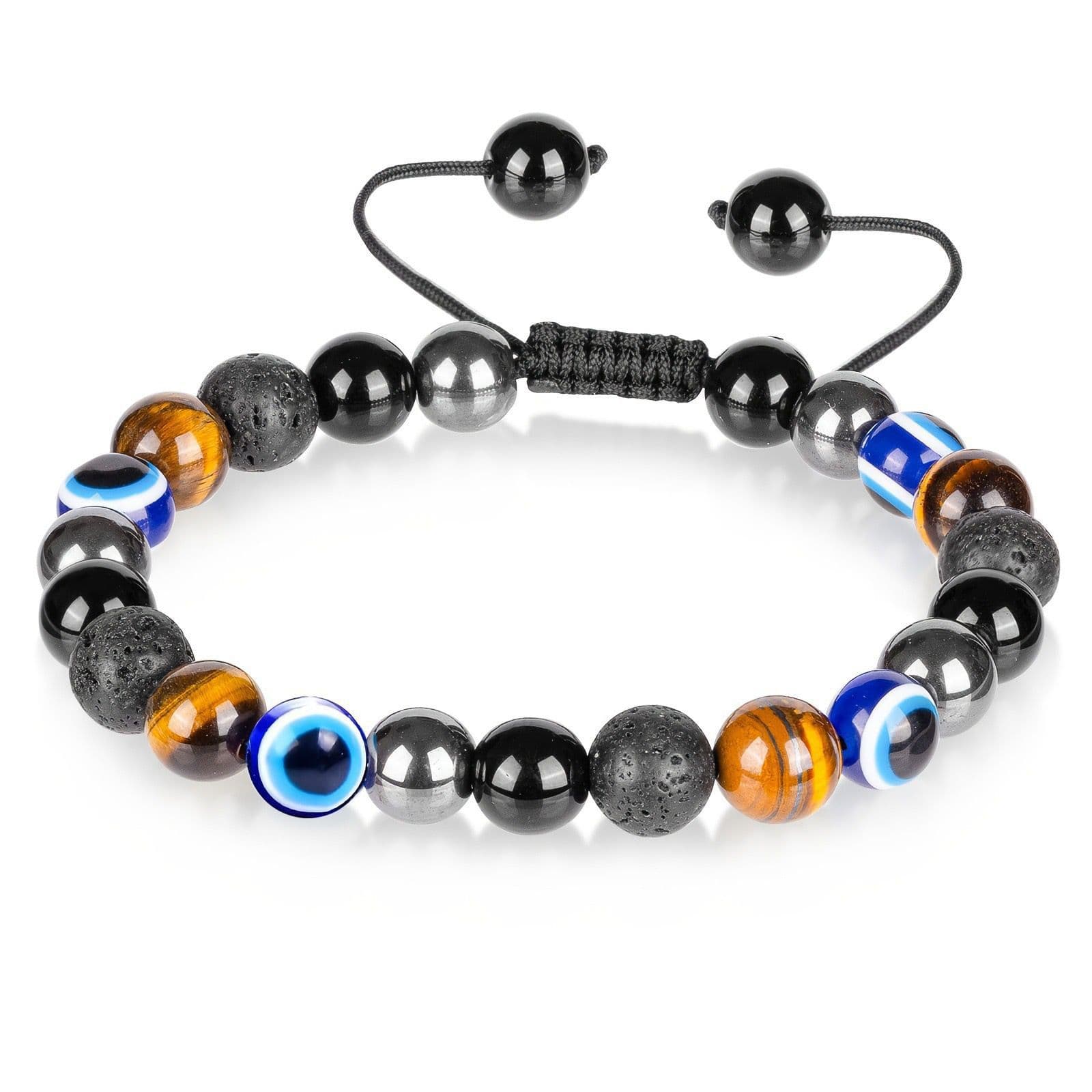 Pulsera de ojo de tigre natural 8mm