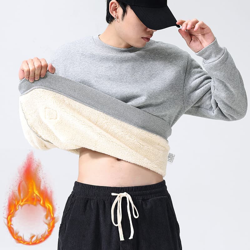 Sudadera de polar cálida para hombre y adolescentes