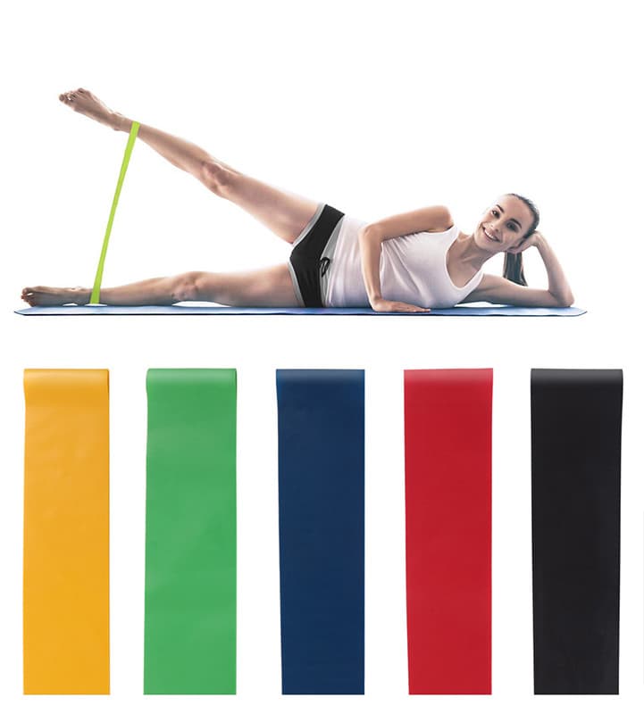 Set de 5 bandas de resistencia para yoga y fitness