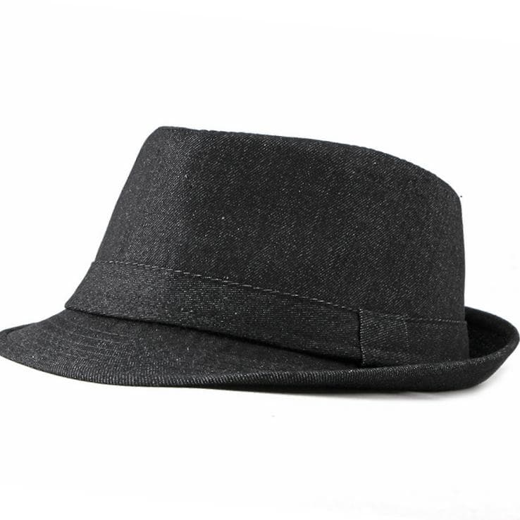 Gorro estilo jazz británico de tela denim
