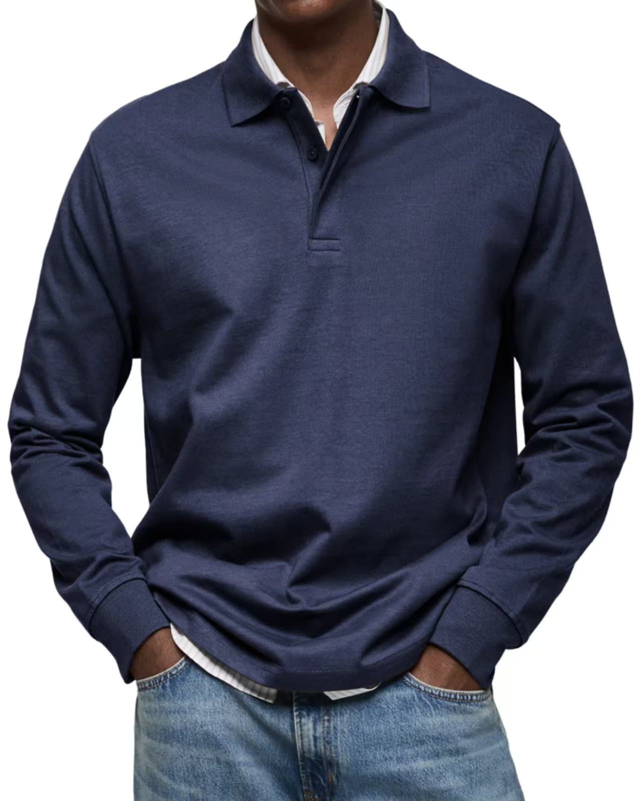 Camisa casual manga larga con botones