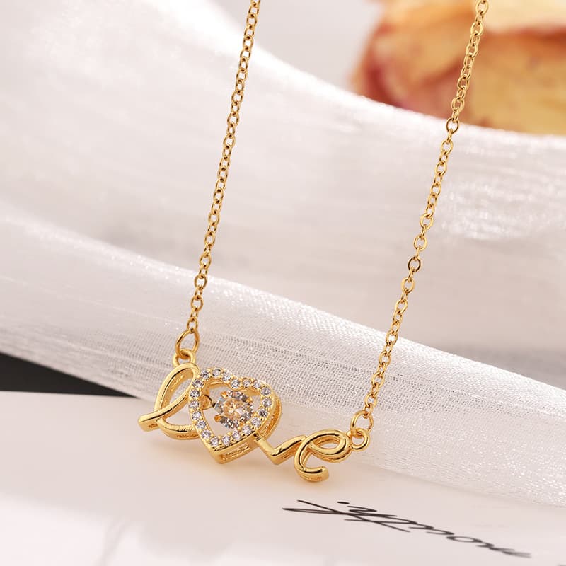 Collar de acero de titanio elegante para mujer