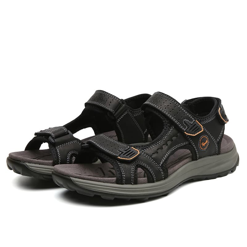 Sandalias de cuero auténtico transpirables para hombre