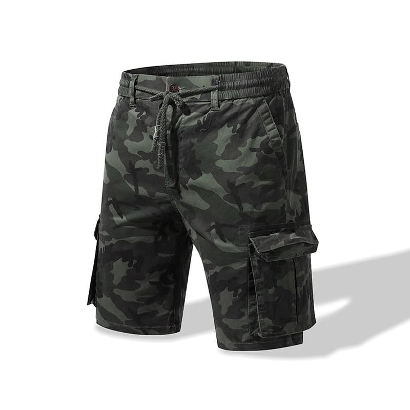 Pantalones cortos camuflaje para hombre con bolsillos
