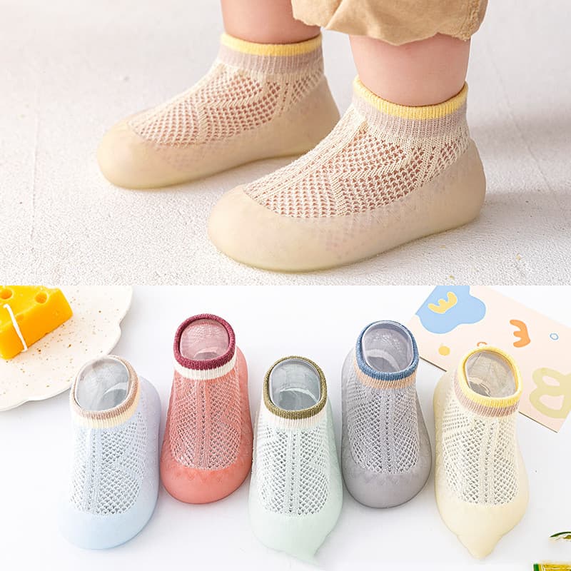 Zapatos infantiles algodón peinado antideslizante